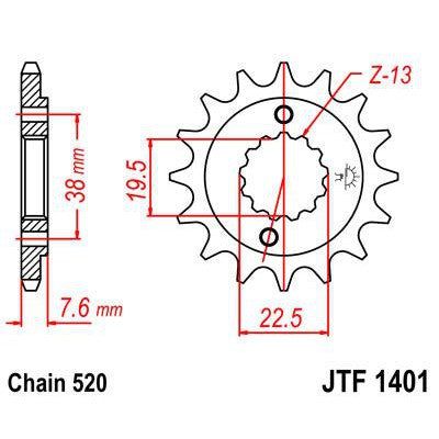 Load image into Gallery viewer, Front &amp; Rear Sprocket Kit for SUZUKI LT-Z400 K9,L0,L1,L2 Quadsport 09-12
