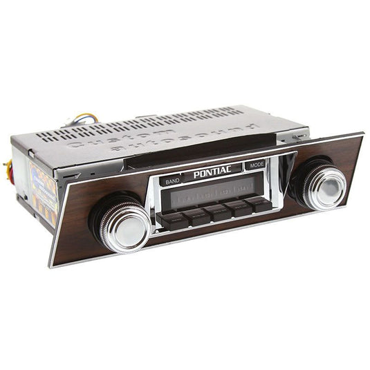 Custom Autosound 1967 Firebird Classic Car Stereo With Walnut Bezel CAM-CAF-630