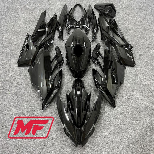 Monster Fairings Full Kit Kawasaki EX400 18-23 Gloss Black + Windshield + Gas Tank Cover