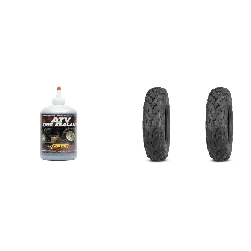 Load image into Gallery viewer, Set of 2 QUADBOSS QBT447 Front Tires 27x9-12 6-ply with Sealant
