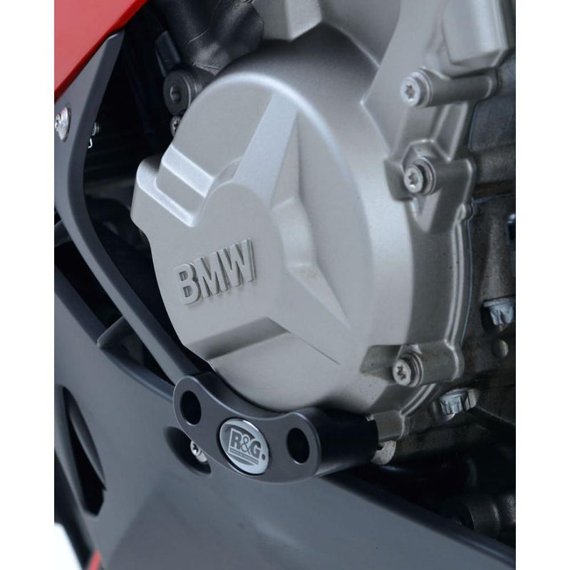 Load image into Gallery viewer, R&amp;G Racing Black Engine Case Sliders LHS ECS0061BK
