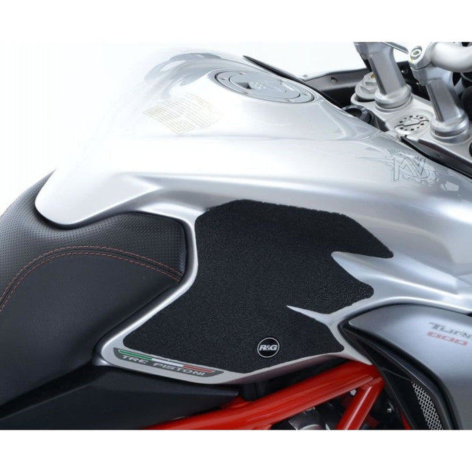 R&G Racing Black Tank Traction Grips For 2015-2018 MV Agusta Turismo Veloce 800