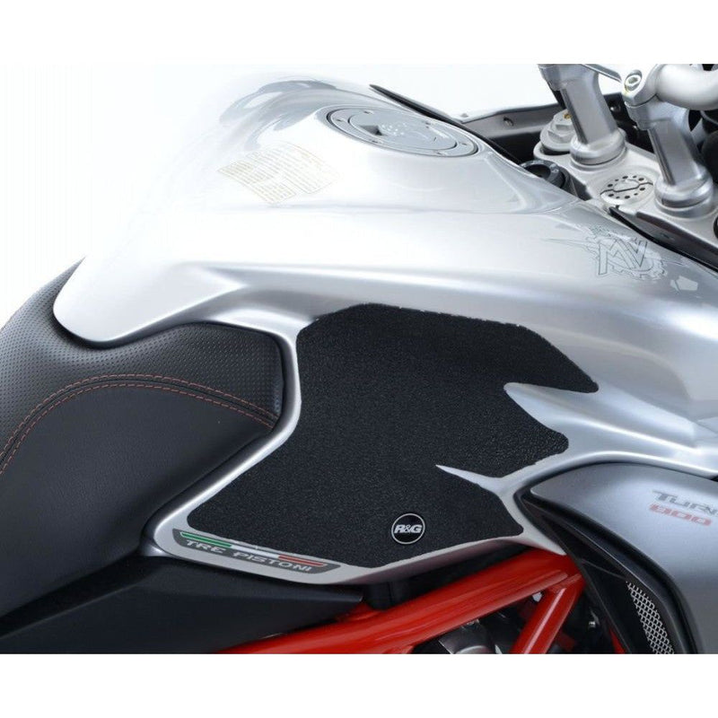Load image into Gallery viewer, R&amp;G Racing Black Tank Traction Grips For 2015-2018 MV Agusta Turismo Veloce 800
