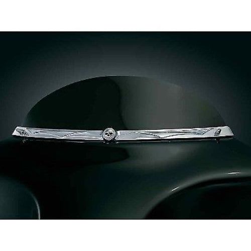 Load image into Gallery viewer, Harley FLHTI Standard 2003-2006Zombie Windshield Trim Chrome by Kuryakyn
