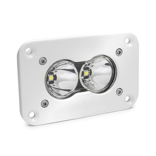 Baja Designs Auxiliary LED Light Pod Each White Flush Mount S2 Pro Series Spot Pattern Clear Lens Universal 481001WT