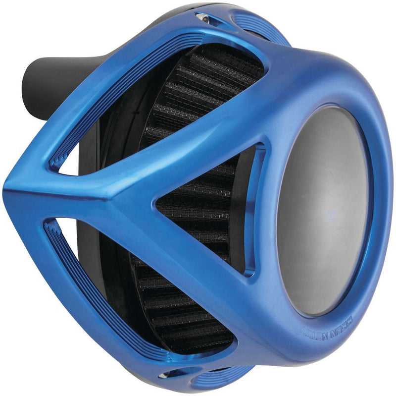 Load image into Gallery viewer, Arlen Ness Clear Tear Sucker Blue Air Cleaner 18-949
