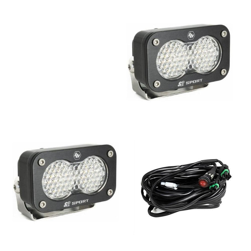 Load image into Gallery viewer, Baja Designs Auxiliary LED Light Pod Pair S2 Sport Series Work/Scene Pattern Clear Lens Universal 547806
