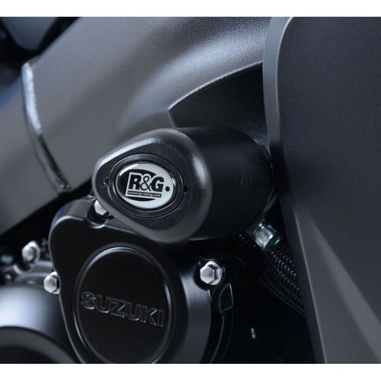 R&G Racing Black Aero Style Crash Protection Bobbins For 2016-2018 Suzuki GSXS1000F ABS