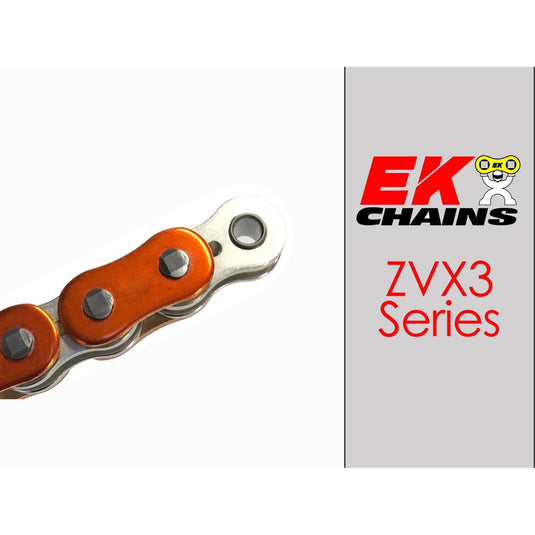 EK 525-ZVX3 Motorcycle Drive Chain (Specify Links and Color) Rivet Master Link