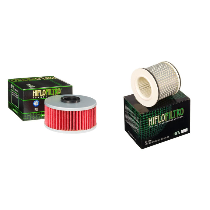 HIFLO FILTRO Oil and Air Filter Kit for YAMAHA FZR400 Genesis 1WG - Japan 88