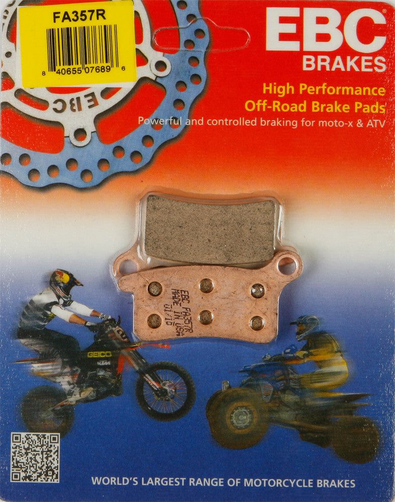 Load image into Gallery viewer, EBC 1 Pair HH Sintered Superbike Brake Pads MPN FA357R
