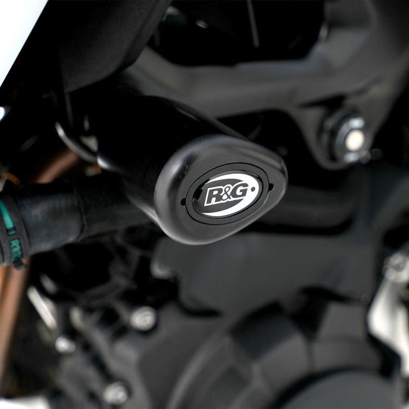 Load image into Gallery viewer, R&amp;G Racing Black Aero Style Crash Protection Bobbins For 2024 BMW F900GS
