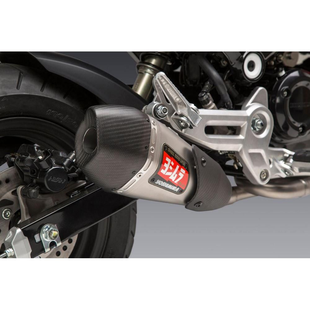 Yoshimura RS-9T Stainless Race Full System Exhaust with Carbon Fiber End Cap For Honda Grom 125 2022