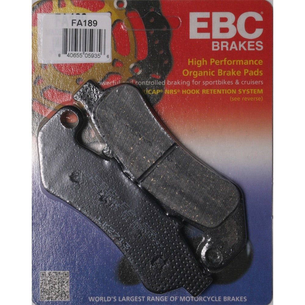 EBC 1 Pair FA Series Organic Replacement Brake Pads For Honda CBR1000F 1993-1999