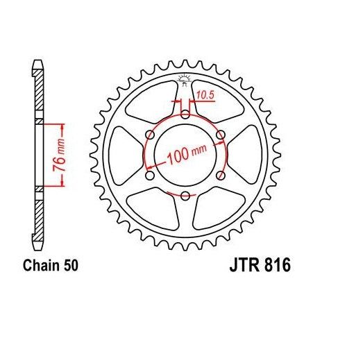 Steel Rear Sprocket 42T for Street SUZUKI GT750 1973-1977
