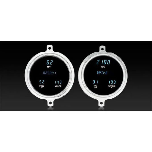 Dakota Digital 1951 Ford Series III Gauge Kit with Teal/Blue Display VFD3-51F-Z
