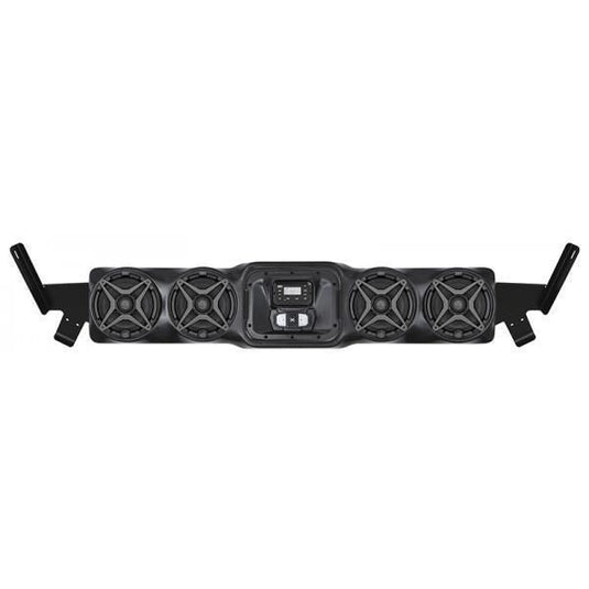 SSV Works Overhead Weatherproof Speaker Set W/ Harness And AUX/USB Add-On For Honda Pioneer 1000 15-19