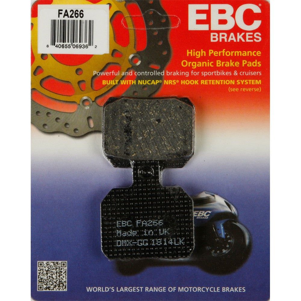 EBC 1 Pair FA Series Organic Replacement Brake Pads MPN FA266