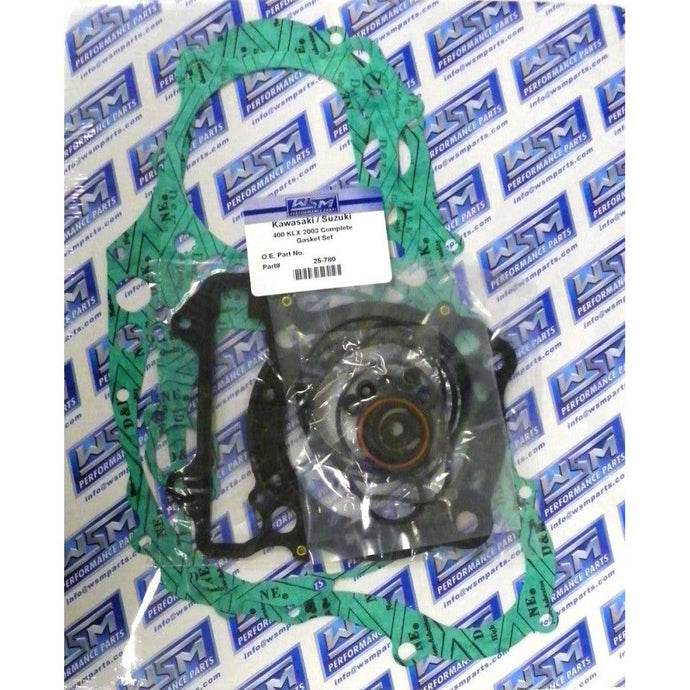 WSM Complete Gasket Kit For Kawasaki 400 KLX 2003 25-780