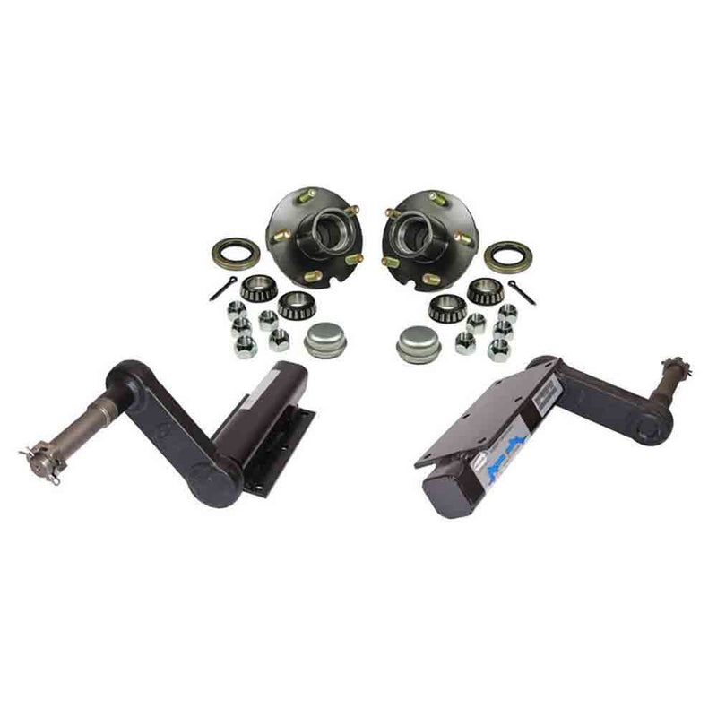 Load image into Gallery viewer, 1000 lb. Torsional Stub Axles With 5-Bolt on 4-1/2 Inch Hubs
