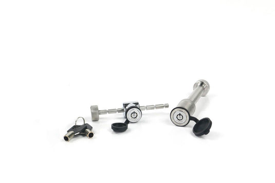 Hitch Locking Pin and Adjustable Trailer Coupler Lock Combo