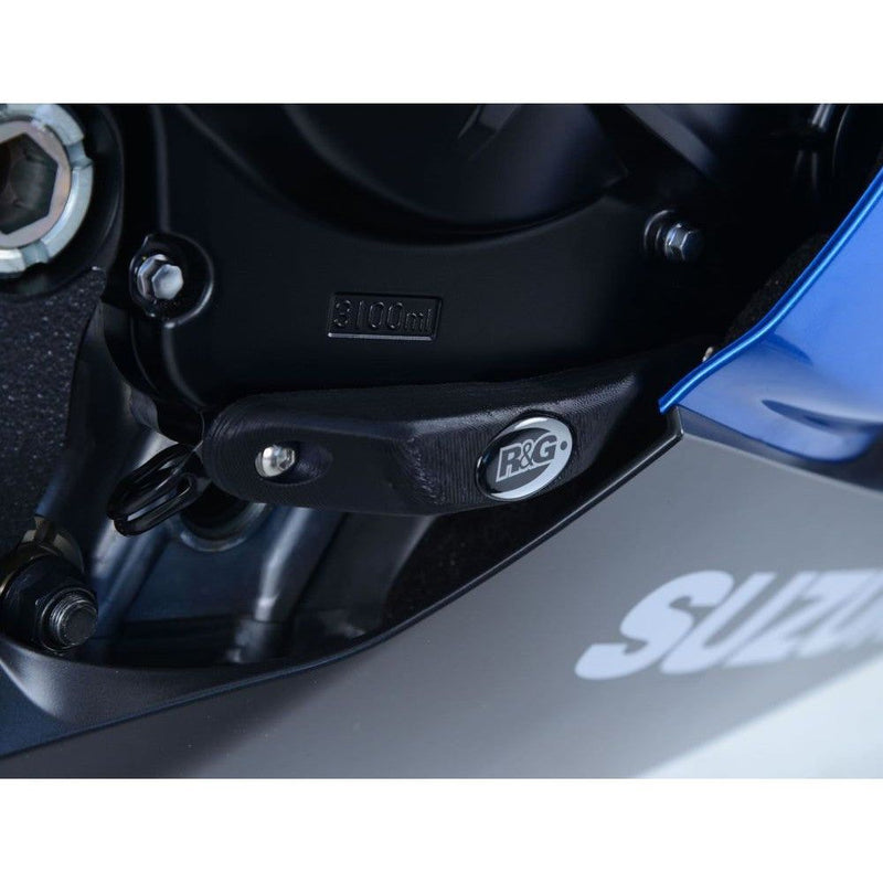 Load image into Gallery viewer, R&amp;G Racing Black Engine Case Sliders RHS For 2017-2018 Suzuki GSXR1000
