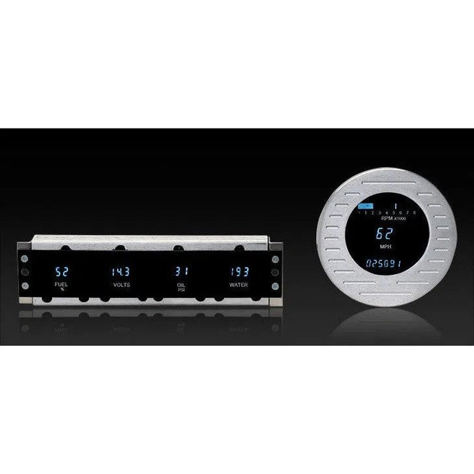 Dakota Digital 1942-1948 Ford Series III 5 Gauge Kit with Teal/Blue Display VFD3-42F-O-Z