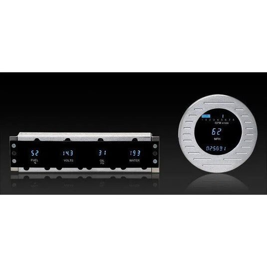 Dakota Digital 1942-1948 Ford Series III 5 Gauge Kit with Teal/Blue Display VFD3-42F-O-Z
