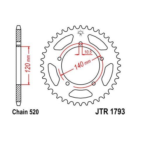 Steel Rear Sprocket 45T fits Street SUZUKI GSX-R1000 2007-2008