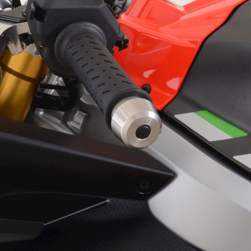 Load image into Gallery viewer, R&amp;G Racing Stainless Steel Bar Ends For 2021-2024 Aprilia RS125
