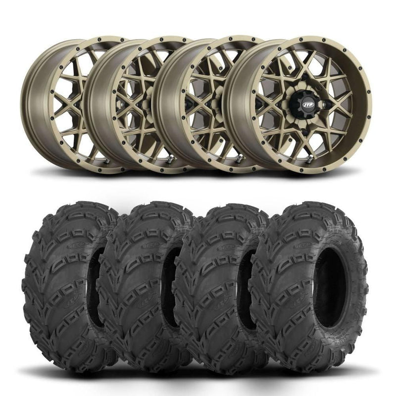 Load image into Gallery viewer, ITP Hurricane 14" Bronze Wheels And Mud Lite Tires [28x10-14]
