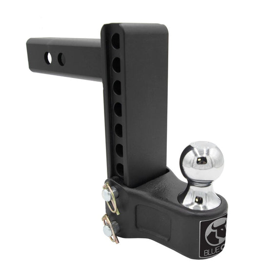 Adjustable Ball Mount 7 Drop/Rise, 2 Receiver, Rated to 10K