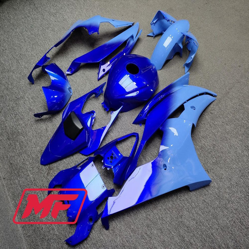 Load image into Gallery viewer, Monster Fairings Full Kit Yamaha YZF R6 08-16 Gloss Blue Gradient + Windshield + Gas Tank Cover
