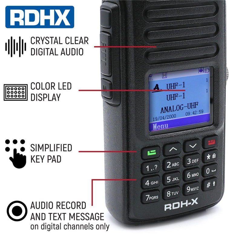 Load image into Gallery viewer, Rugged Radios Rugged RDH-X Waterproof Business Band Handheld Radio - Digital and Analog
