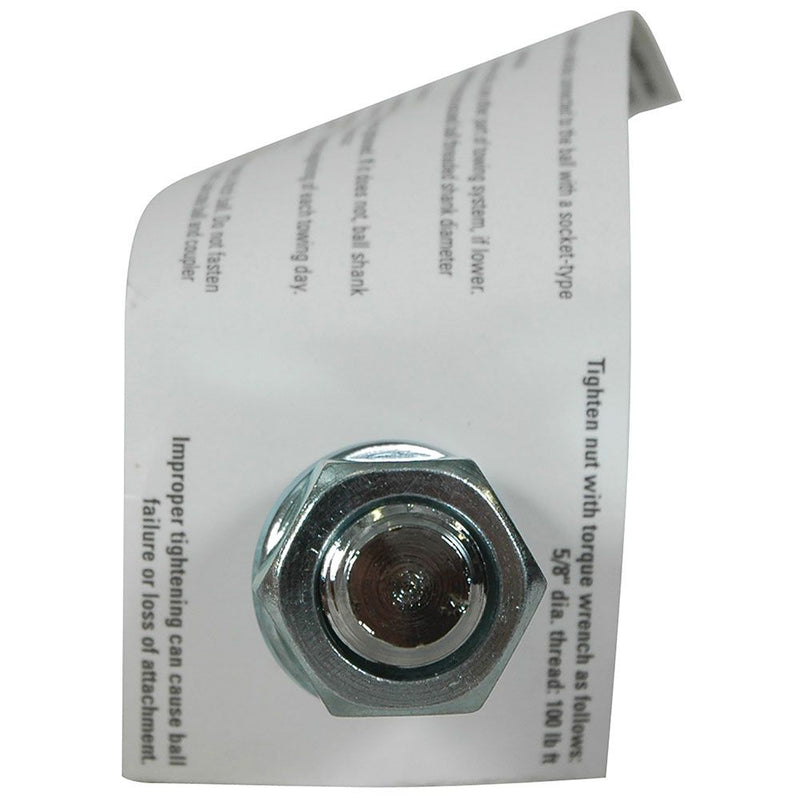 Load image into Gallery viewer, Garden Tractor 1-7/8 Inch Hitch Ball, 2,000 lbs. Capacity, 5/8 in. Shank Dia, 1-3/4 in. Shank Length, Chrome
