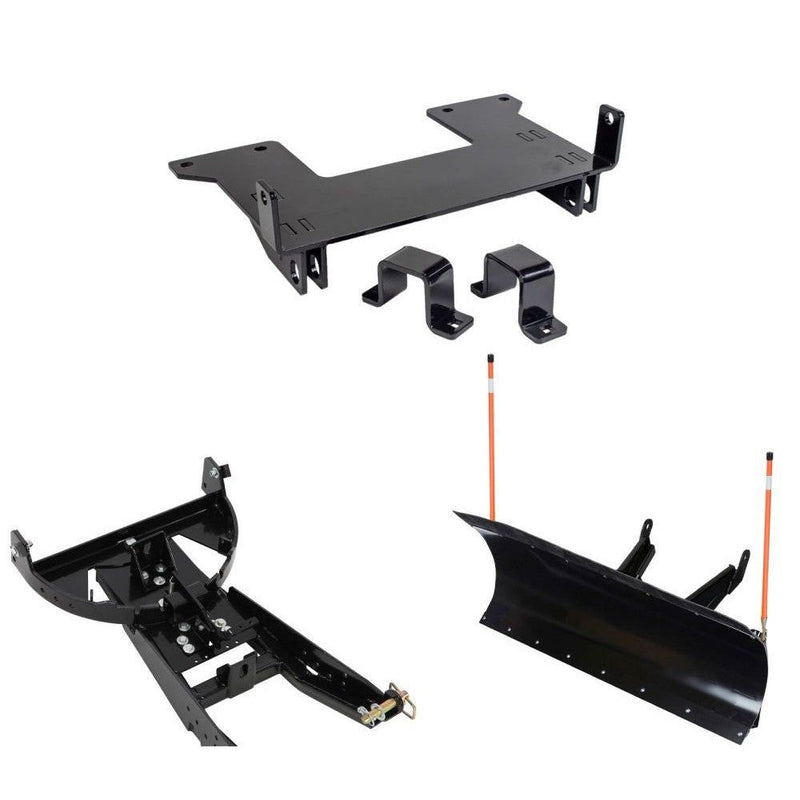Load image into Gallery viewer, Denali Black UTV Snow Plow Kit For Honda Pioneer 700-4 SXS700M4 2014-2021
