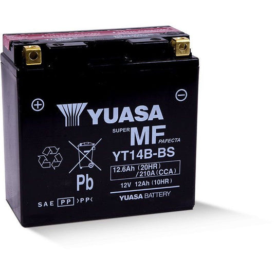 Yuasa Maintenance Free YT14BBS 12 Volt Battery YUAM624B4
