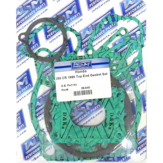 WSM Top End Gasket Kit For Honda 250 CR 1986 29-640