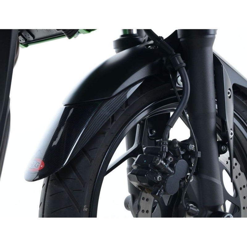 Load image into Gallery viewer, R&amp;G Racing Black Fender Extender For 2012-2020 Kawasaki Ninja 300 EX300

