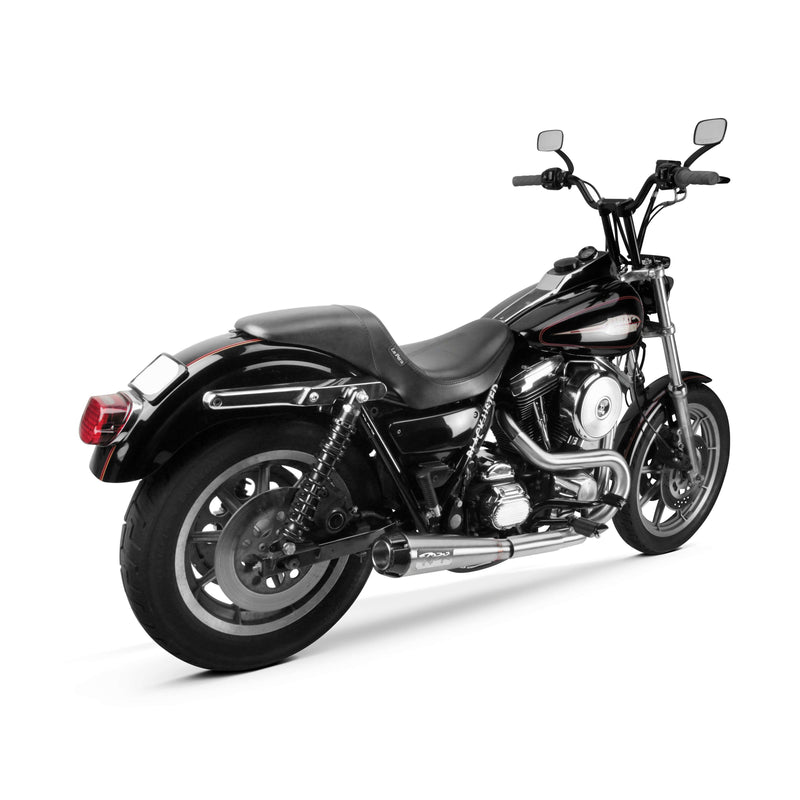 Load image into Gallery viewer, Two Brothers 2-Into-1 Comp-S Exhaust Stainless w/Carbon Fiber Tip for 90-93 FXR
