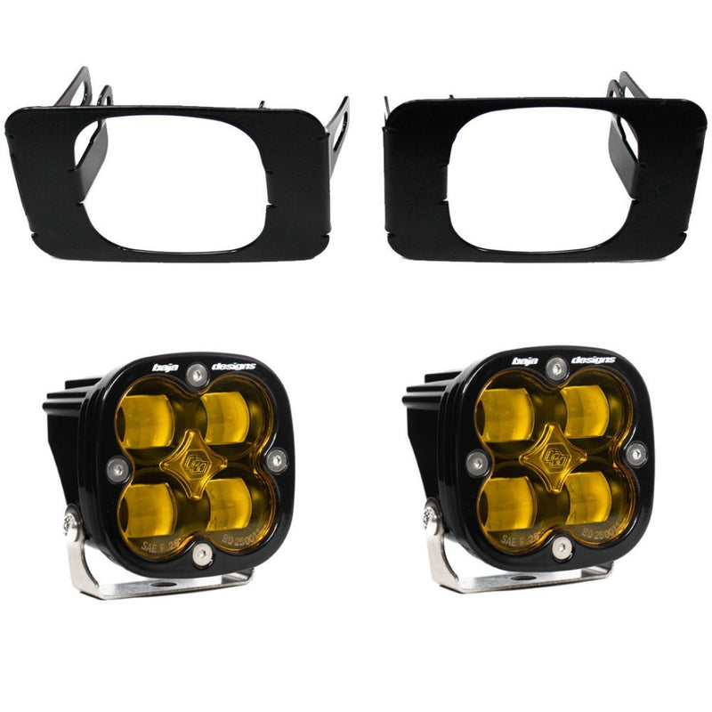 Load image into Gallery viewer, Baja Designs Fog Pocket Light Kit Squadron Series SAE Pattern Baja Amber Lens 447718
