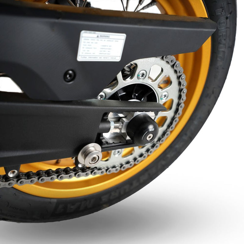 Load image into Gallery viewer, R&amp;G Racing Black Swingarm Protectors For 2022-2024 CFMoto 800MT Explore

