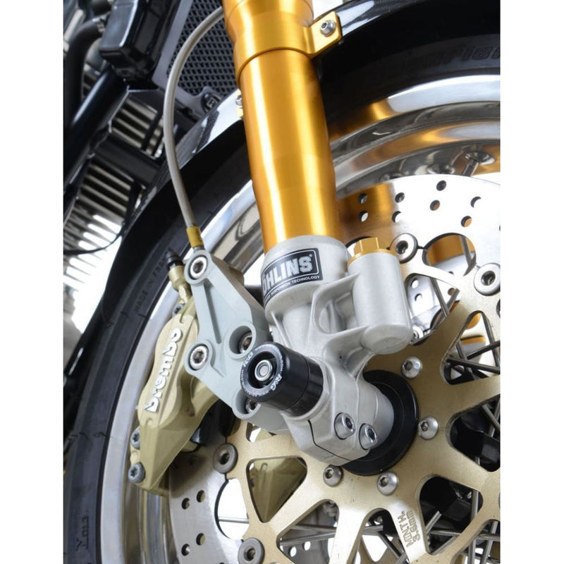 Load image into Gallery viewer, R&amp;G Racing Black Fork Protectors For 2024-2025 Norton Commando 961 Sport

