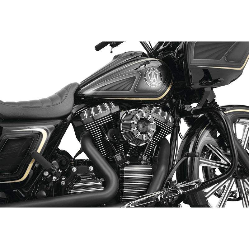 Load image into Gallery viewer, Arlen Ness Black Inverted Series 10-Gauge Stage 1 Air Cleaner Harley FLH 08-16
