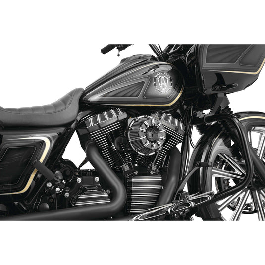Arlen Ness Black Inverted Series 10-Gauge Stage 1 Air Cleaner Harley FLH 08-16