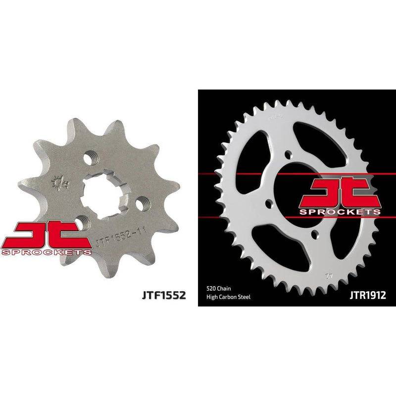 Load image into Gallery viewer, Front &amp; Rear Sprocket Kit for YAMAHA YTM200 K,L,N-Tri Moto 83-85 JT Sprockets
