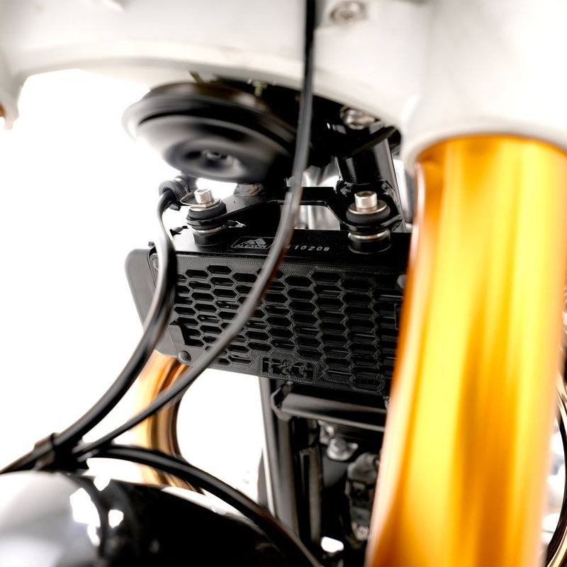 Load image into Gallery viewer, R&amp;G Racing Black Oil Cooler Guard For 2023-2024 Norton Commando 961 Sport
