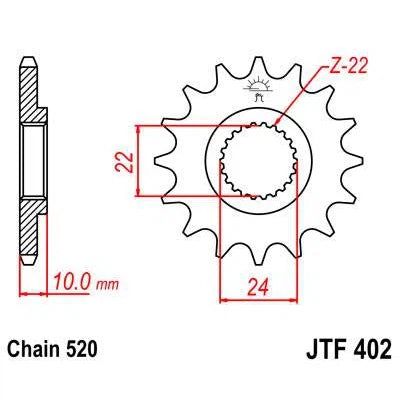 Front & Rear Sprocket Kit for BMW F650 Funduro 96-00 JT Sprockets