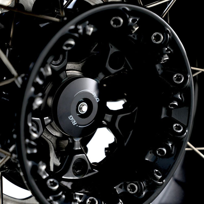 Load image into Gallery viewer, R&amp;G Racing Black Spindle Blanking Plate Kit For 2024-2024 BMW R 1300 GS Adventure
