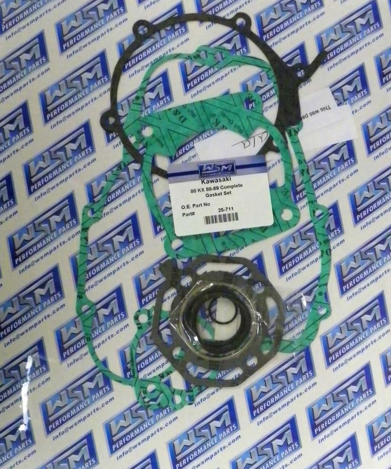 Load image into Gallery viewer, WSM Complete Gasket Kit For Kawasaki 80 KX 88-89 25-711
